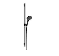 Hansgrohe Raindance Alive Select S - Set sprchové hlavice, tyče a hadice, 3 proudy, EcoSmart, matná černá 24603670