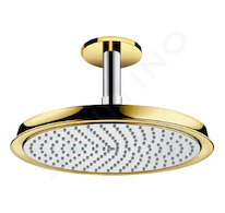 Hansgrohe Raindance Classic - Horní sprcha 240 Air 1jet s přívodem od stropu 10 cm, chrom/vzhled zlata 27405090