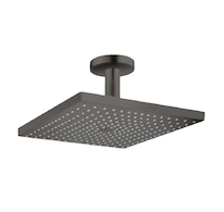 Hansgrohe Raindance E - Hlavová sprcha, 30x30 cm, EcoSmart, kartáčovaný černý chrom 26251340