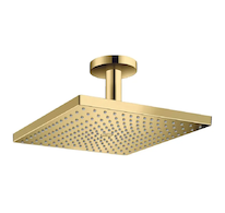 Hansgrohe Raindance E - Hlavová sprcha, 30x30 cm, EcoSmart, leštěný vzhled zlata 26251990