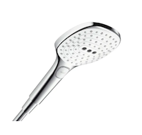 Hansgrohe Raindance Select E - Sprchová hlavice 120, 3 proudy, EcoSmart 9 l/min, bílá/chrom 26521400