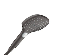 Hansgrohe Raindance Select E - Sprchová hlavice 120, 3 proudy, kartáčovaný černý chrom 26520340