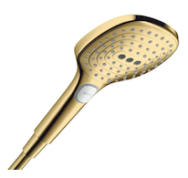 Hansgrohe Raindance Select E - Sprchová hlavice, 3 proudy, EcoSmart, leštěný vzhled zlata 28728990