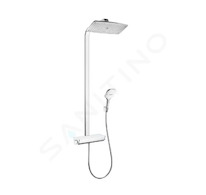 Hansgrohe Raindance Select E - Sprchový set Showerpipe 360 s termostatem, EcoSmart 9 l/min, bílá/chrom 27286400