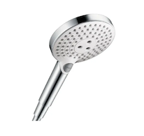 Hansgrohe Raindance Select S - Sprchová hlavice 120, 3 proudy, EcoSmart, bílá/chrom 26531400