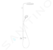 Hansgrohe Raindance Select S - Sprchový set Showerpipe s termostatem, 3 proudy, matná bílá 27633700