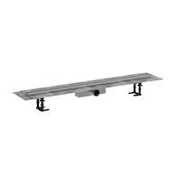 Hansgrohe RainDrain Compact - Sprchový žlab 100 cm, s roštem, kartáčovaná nerezová ocel 56182800