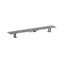 Hansgrohe RainDrain Compact - Sprchový žlab 120 cm, s roštem, kartáčovaná nerezová ocel 56172800