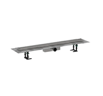 Hansgrohe RainDrain Compact - Sprchový žlab 90 cm pro vložení dlažby, s roštem 56181000