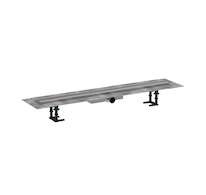 Hansgrohe RainDrain Compact - Sprchový žlab 90 cm, s roštem, kartáčovaná nerezová ocel 56168800