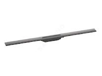 Hansgrohe RainDrain Flex - Lineární sprchový žlab s nerezovým roštem 1000, do prostoru, zkrátitelný, kartáčovaný černý chrom 560