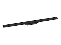 Hansgrohe RainDrain Flex - Lineární sprchový žlab s nerezovým roštem 1000, ke stěně, zkrátitelný, matná černá 56053670