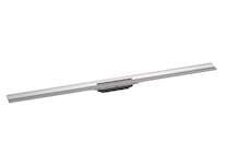 Hansgrohe RainDrain Flex - Lineární sprchový žlab s nerezovým roštem 1200, ke stěně, zkrátitelný, kartáčovaná nerez 56054800