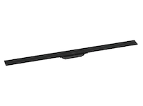 Hansgrohe RainDrain Flex - Lineární sprchový žlab s nerezovým roštem 1200, ke stěně, zkrátitelný, matná černá 56054670