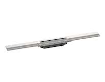 Hansgrohe RainDrain Flex - Lineární sprchový žlab s nerezovým roštem 700, do prostoru, zkrátitelný, kartáčovaná nerez 56043800