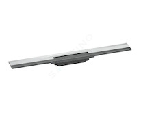 Hansgrohe RainDrain Flex - Lineární sprchový žlab s nerezovým roštem 700, ke stěně, zkrátitelný, chrom 56050000