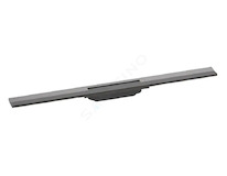 Hansgrohe RainDrain Flex - Lineární sprchový žlab s nerezovým roštem 800, do prostoru, zkrátitelný, kartáčovaný černý chrom 5604