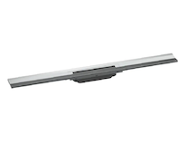 Hansgrohe RainDrain Flex - Lineární sprchový žlab s nerezovým roštem 800, ke stěně, zkrátitelný, chrom 56051000