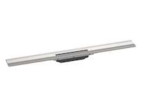 Hansgrohe RainDrain Flex - Lineární sprchový žlab s nerezovým roštem 800, ke stěně, zkrátitelný, kartáčovaná nerez 56051800