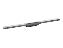 Hansgrohe RainDrain Flex - Lineární sprchový žlab s nerezovým roštem 900, do prostoru, zkrátitelný, chrom 56045000
