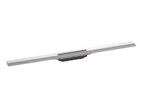 Hansgrohe RainDrain Flex - Lineární sprchový žlab s nerezovým roštem 900, do prostoru, zkrátitelný, kartáčovaná nerez 56045800