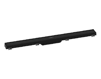 Hansgrohe RainDrain Match - Sprchový žlab s nerezovým roštem 800, s výškově stavitelným rámem, matná černá 56038670