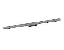 Hansgrohe RainDrain Rock - Lineární sprchový žlab 1000, s roštem pro vložení dlažby, nerez 56033000