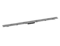 Hansgrohe RainDrain Rock - Lineární sprchový žlab 1200, s roštem pro vložení dlažby, nerez 56034000