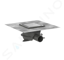 Hansgrohe RainDrain Spot Plus - Podlahová vpust, 15x15 cm, kartáčovaná nerezová ocel 56225800