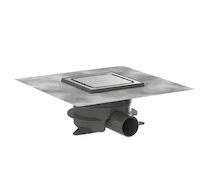 Hansgrohe RainDrain Spot Plus - Podlahová vpust, 15x15 cm, kartáčovaná nerezová ocel 56225800