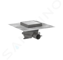 Hansgrohe RainDrain Spot Plus - Podlahová vpust, 15x15 cm, pro vložení dlažby, kartáčovaná nerezová ocel 56226800