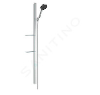 Hansgrohe Rainfinity - Sada sprchové hlavice 130, 3jet, tyče 150 cm a hadice, EcoSmart, chrom 27674000