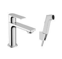 Hansgrohe Rebris E - Umyvadlová baterie s bidetovou sprškou, chrom 72216000