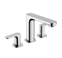 Hansgrohe Rebris S - Umyvadlová baterie s výpustí, 3-otvorová instalace, chrom 72530000