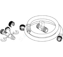 Hansgrohe - Sada pro připojení vody pro sprchovací toaletu 60308000