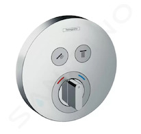 Hansgrohe Shower Select - Baterie pod omítku pro 2 spotřebiče, chrom 15748000