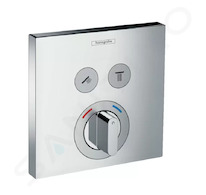 Hansgrohe Shower Select - Baterie pod omítku pro 2 spotřebiče, chrom 15768000