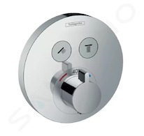 Hansgrohe Shower Select - Termostatická baterie pod omítku pro 2 spotřebiče, chrom 15743000