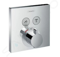 Hansgrohe Shower Select - Termostatická baterie pod omítku, pro 2 výstupy, chrom 15763000