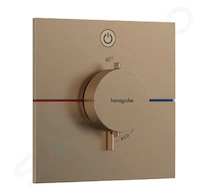 Hansgrohe ShowerSelect Comfort - Termostatická baterie pod omítku, kartáčovaný bronz 15571140