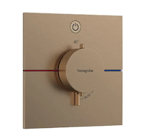 Hansgrohe ShowerSelect Comfort - Termostatická baterie pod omítku, kartáčovaný bronz 15571140