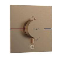 Hansgrohe ShowerSelect Comfort - Termostatická baterie pod omítku, kartáčovaný bronz 15575140
