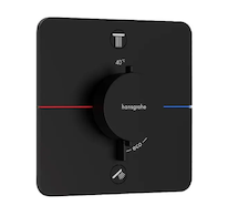 Hansgrohe ShowerSelect Comfort - Termostatická baterie pod omítku, pro 2 spotřebiče, matná černá 15583670