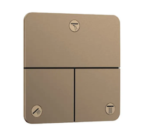 Hansgrohe ShowerSelect Comfort - Ventil pod omítku, pro 3 spotřebiče, kartáčovaný bronz 15587140