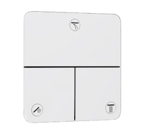 Hansgrohe ShowerSelect Comfort - Ventil pod omítku, pro 3 spotřebiče, matná bílá 15587700