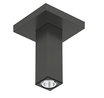 Hansgrohe  - Sprchové rameno stropní, 11 cm, kartáčovaný černý chrom 24338340