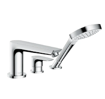 Hansgrohe Talis E - Baterie na okraj vany, 3-otvorová instalace, chrom 71731000