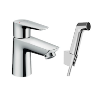 Hansgrohe Talis E - Umyvadlová baterie s ruční sprchou Bidette, chrom 71729000