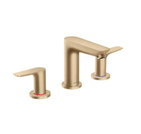 Hansgrohe Talis E - Umyvadlová baterie s výpustí, 3-otvorová instalace, kartáčovaný bronz 71733140