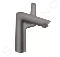 Hansgrohe Talis E - Umyvadlová baterie s výpustí, kartáčovaný černý chrom 71754340